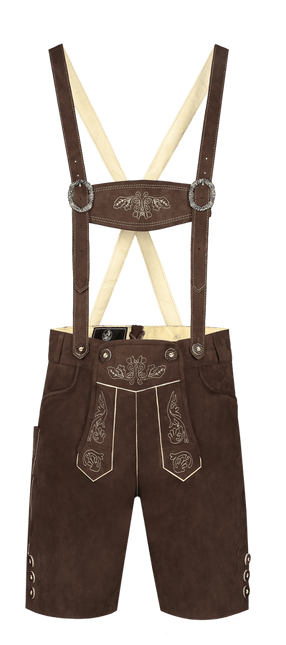 Lederhose Donkerbruin Heren van Haus Huberts koop je bij Partywinkel