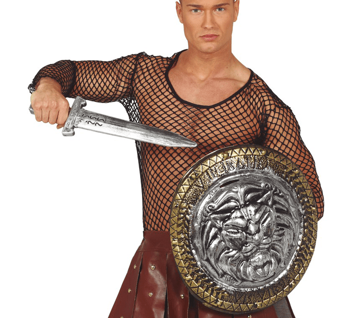 Leeuwenschild Zwaard 44cm van Fiestas Guirca koop je bij Partywinkel