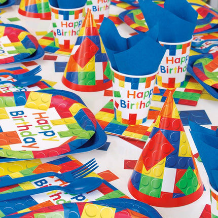 Lego Feesthoedjes 8st van Unique koop je bij Partywinkel