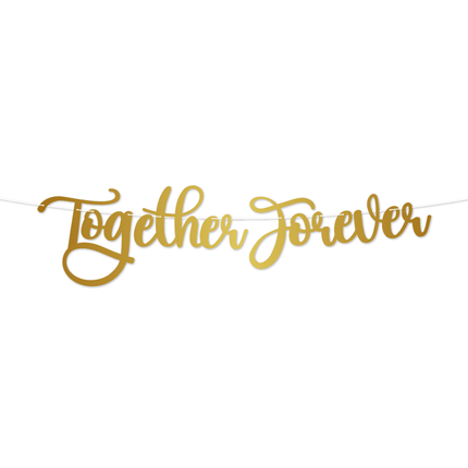 Letter Banner – Together Forever van WeFiesta koop je bij Partywinkel