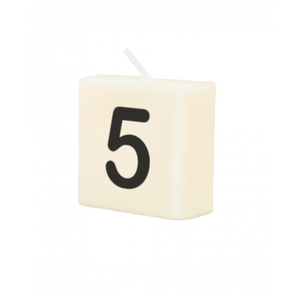 Letter Kaarsje 5 4cm van Paper Dreams koop je bij Partywinkel