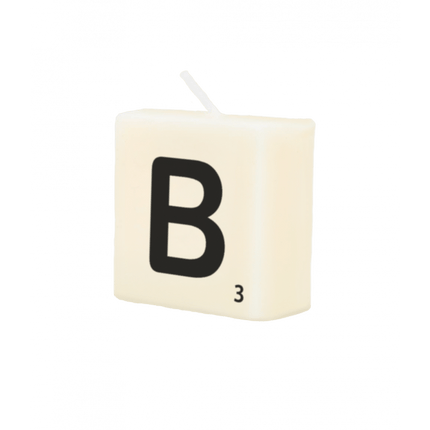 Letter Kaarsje B 4cm van Paper Dreams koop je bij Partywinkel