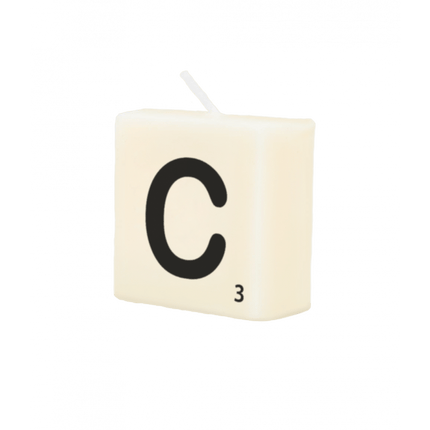 Letter Kaarsje C 4cm van Paper Dreams koop je bij Partywinkel