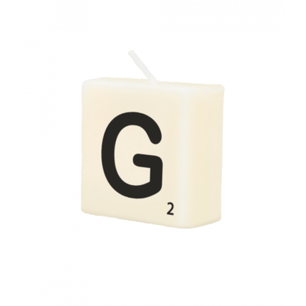 Letter Kaarsje G 4cm van Paper Dreams koop je bij Partywinkel