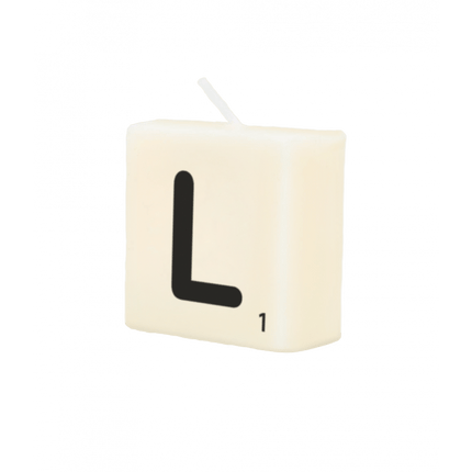 Letter Kaarsje L 4cm van Paper Dreams koop je bij Partywinkel