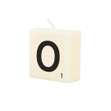 Letter Kaarsje O 4cm van Paper Dreams koop je bij Partywinkel
