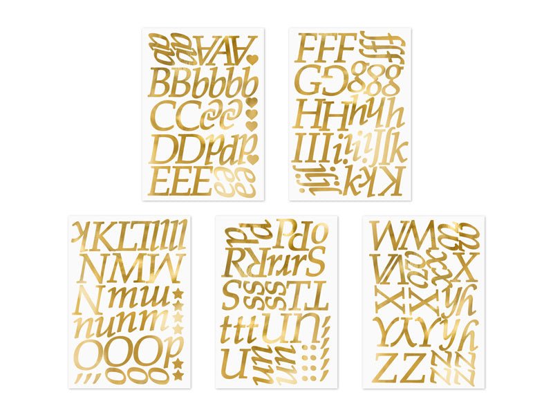 Letter Stickers Goud van Partydeco koop je bij Partywinkel