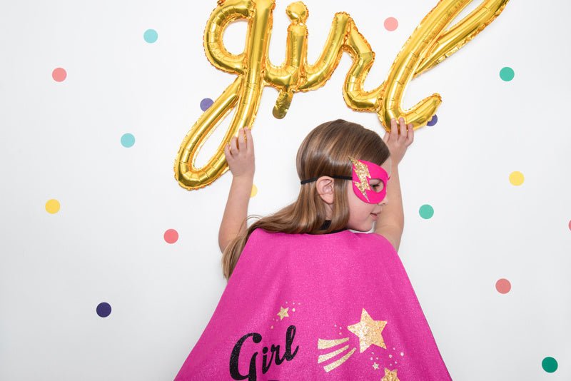 Letterballon Set Girl Goud Leeg 77cm van Partydeco koop je bij Partywinkel