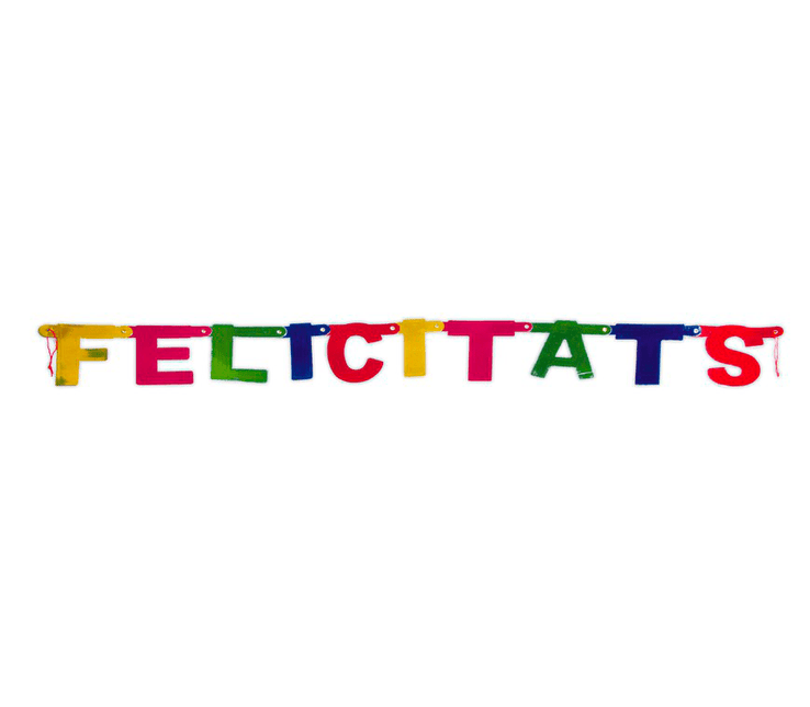 Letterslinger Felicitats 1,4m van Fiestas Guirca koop je bij Partywinkel