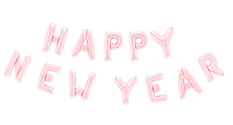 Letterslinger Happy New Year Rose Goud van WeFiesta koop je bij Partywinkel