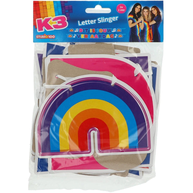 Letterslingers K3 Dit is jouw verjaardag 2m van Folat koop je bij Partywinkel