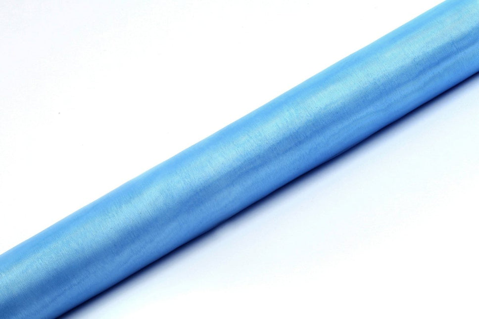 Lichtblauwe Organza Stof 36cm 9m van Partydeco koop je bij Partywinkel