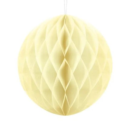 Lichtgele Honeycomb 30cm van Partydeco koop je bij Partywinkel