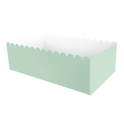 Lichtgroene Snackbakje 12,5cm 8st van Paper Dreams koop je bij Partywinkel