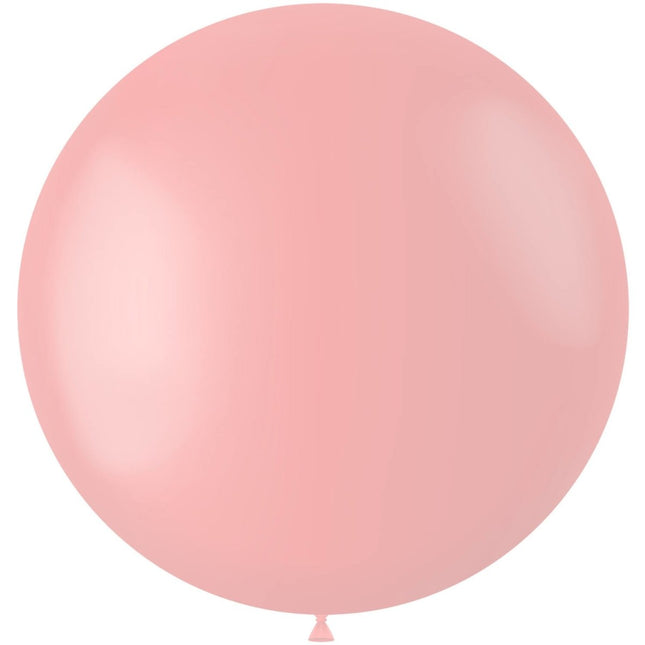 Lichtroze Ballon Powder Pink 80cm van Folat koop je bij Partywinkel