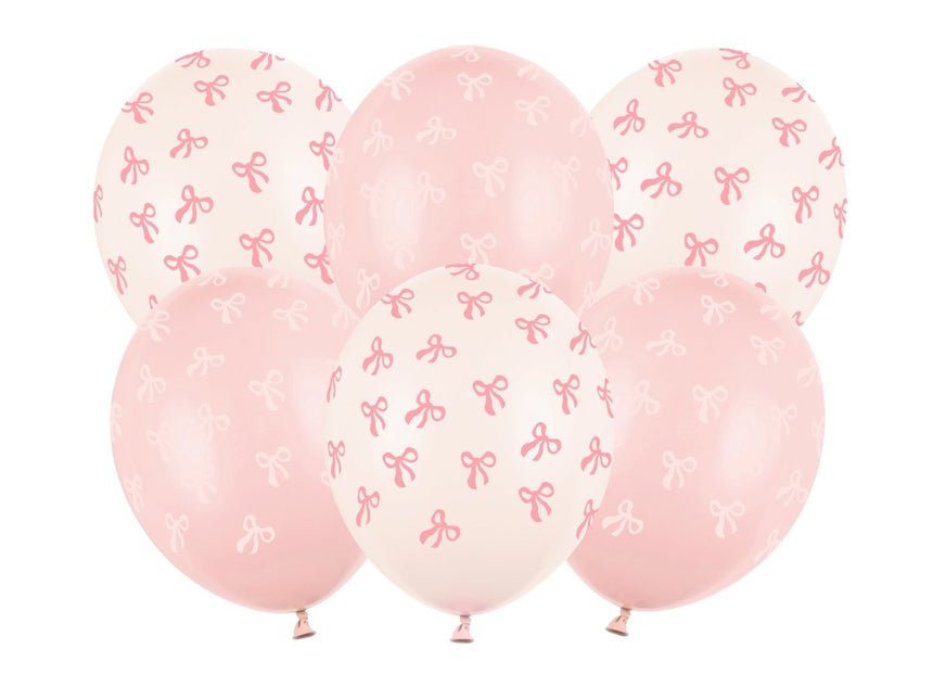 Lichtroze Ballonnen 30cm 6st van Partydeco koop je bij Partywinkel