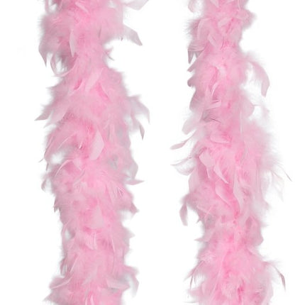 Lichtroze Boa Veren 80gr van Fiestas Guirca koop je bij Partywinkel