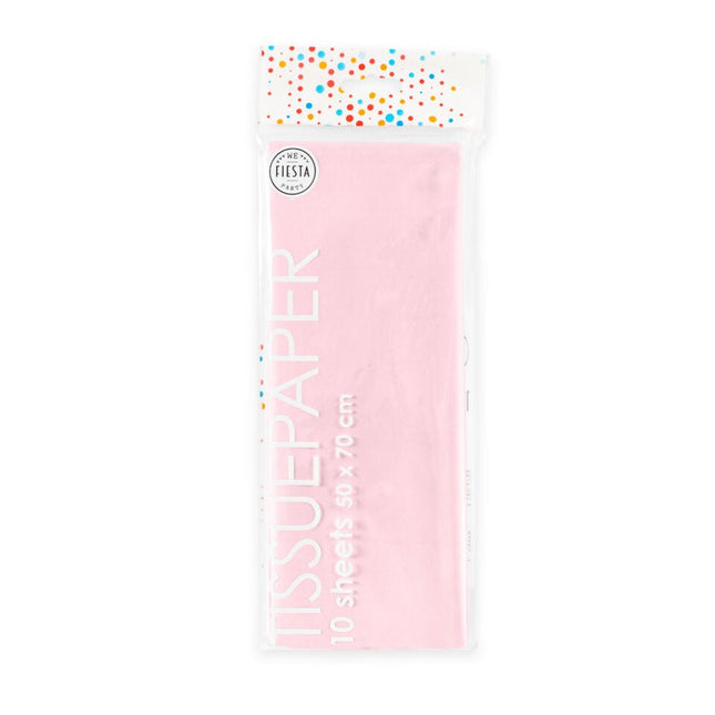 Lichtroze Crepe Papier 50x70cm 10 vellen van WeFiesta koop je bij Partywinkel
