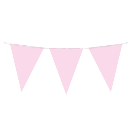 Lichtroze Slinger Plastic 10m van Paper Dreams koop je bij Partywinkel