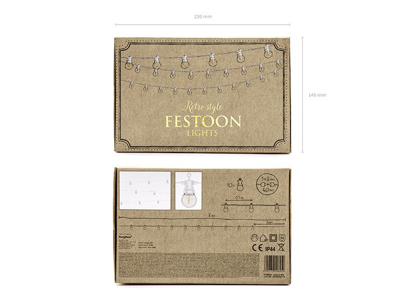 Lichtslinger LED Lampjes Wit 5m van Partydeco koop je bij Partywinkel