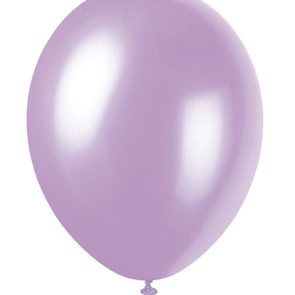 Lila Ballonnen Glans Latex 30cm 10st van Unique koop je bij Partywinkel