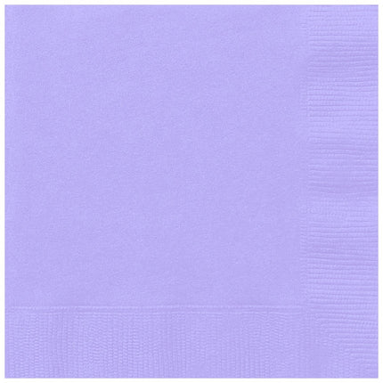 Lila Servetten Lavendel 33cm 50st van Unique koop je bij Partywinkel