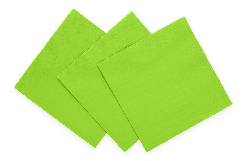 Lime Groene Servetten 3 Laags 33cm 20st van WeFiesta koop je bij Partywinkel