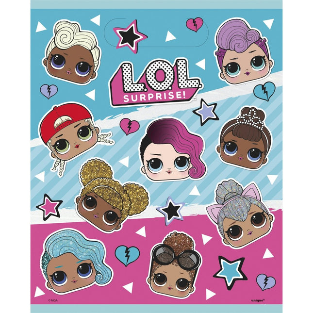 Lol Surprise Uitdeelzakjes 23cm 8st van Unique koop je bij Partywinkel