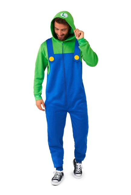 Luigi Onesie OppoSuits van OppoSuits koop je bij Partywinkel
