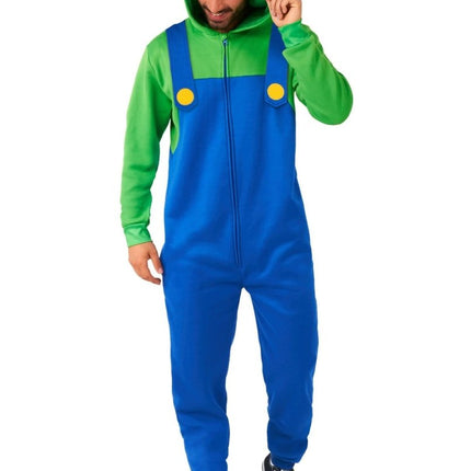 Luigi Onesie OppoSuits van OppoSuits koop je bij Partywinkel