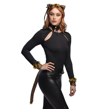 Luipaard Accessoireset Bruin 4 delig van Boland koop je bij Partywinkel