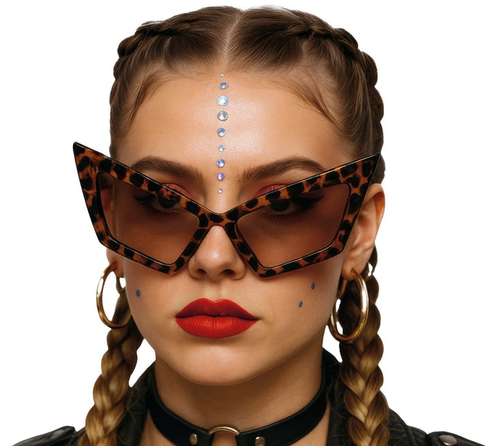 Luipaard Bril Bruin van Fiestas Guirca koop je bij Partywinkel