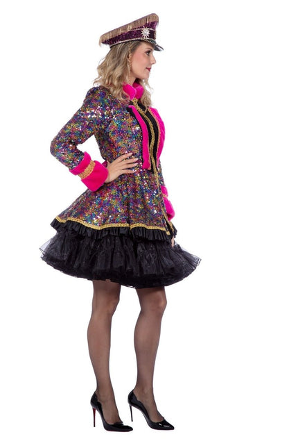 Gekleurde Jas Dames Luxe van Wilbers & Wilbers koop je bij Partywinkel