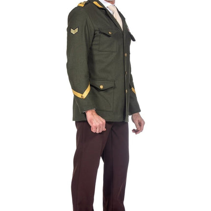 Leger Jas Heren Officier Luxe van Wilbers & Wilbers koop je bij Partywinkel