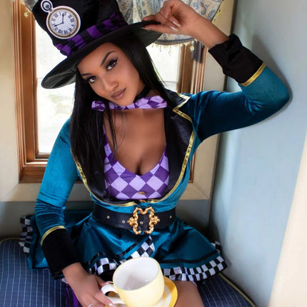 Mad Hatter Jurk Dames Leg Avenue van Leg Avenue koop je bij Partywinkel