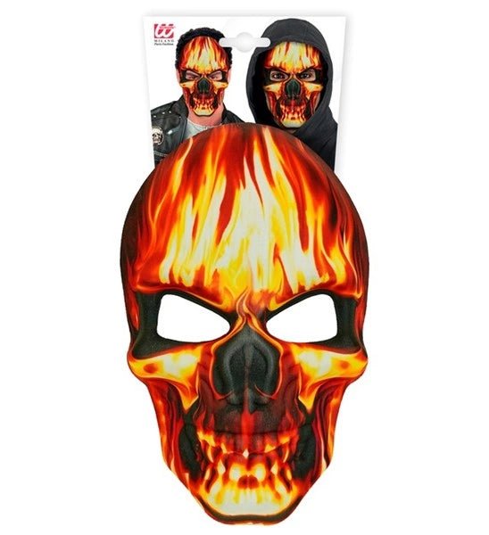 MASKER BRANDENDE SCHEDEL - STOF van Widmann koop je bij Partywinkel
