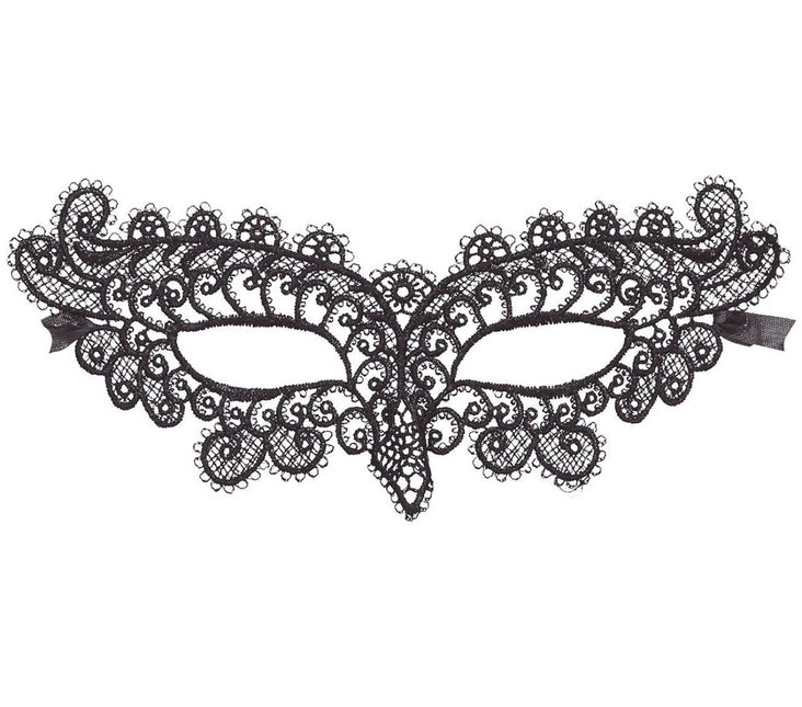 Masker Geborduurd Zwart van Fiestas Guirca koop je bij Partywinkel