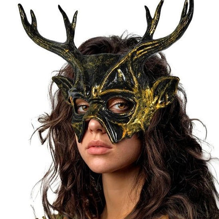 MASKER GEHOORNDE GEIT - HARD PLASTIC van Widmann koop je bij Partywinkel