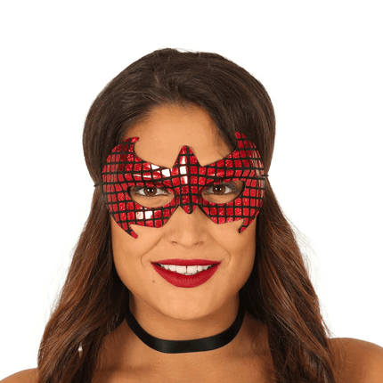 Masker Rood Zwart van Fiestas Guirca koop je bij Partywinkel