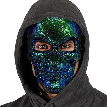 MASKER SCHEDEL - PAILLETTEN van Widmann koop je bij Partywinkel