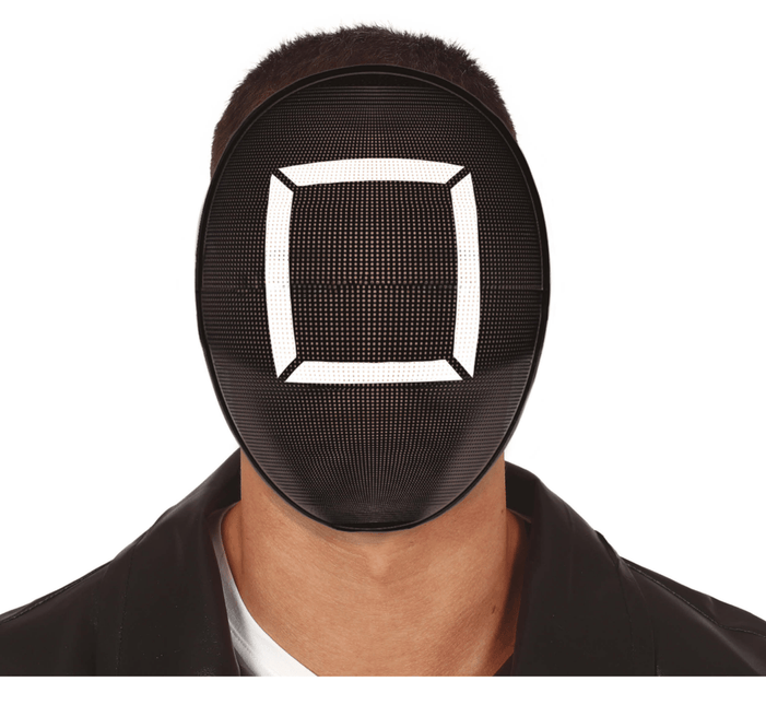 Masker Vierkant Zwart van Fiestas Guirca koop je bij Partywinkel