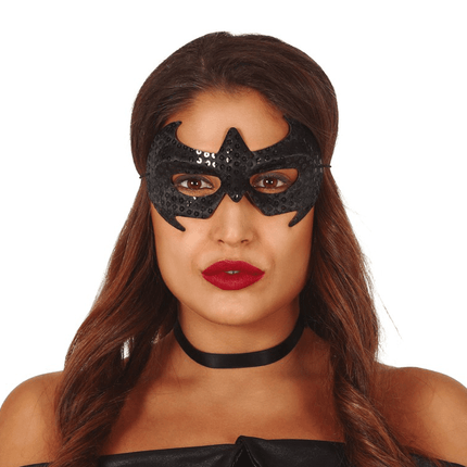 Masker Zwart Pailletten van Fiestas Guirca koop je bij Partywinkel