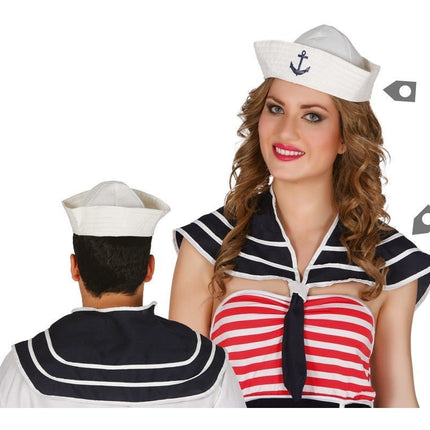 Matrozenpet met Kraag en Stropdas van Fiestas Guirca koop je bij Partywinkel