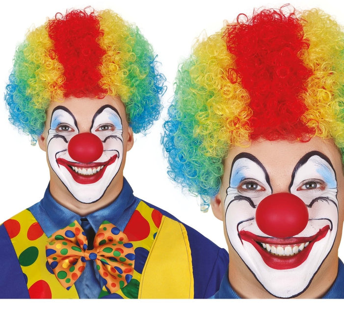 Meerkleurige Pruik Krullen van Fiestas Guirca koop je bij Partywinkel