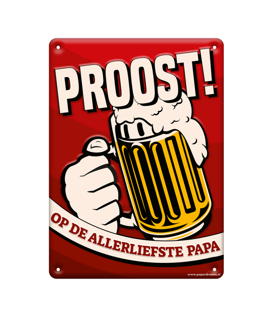 Metalen Bord Papa van Paper Dreams koop je bij Partywinkel