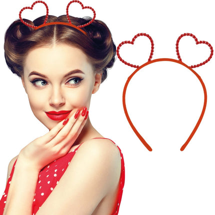 Metallic hearts headband van Fiestas Guirca koop je bij Partywinkel