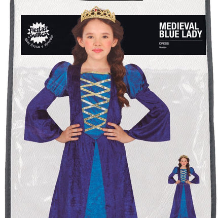 Midddeleeuwse Prinses Kostuum Blauw Meisje van Fiestas Guirca koop je bij Partywinkel
