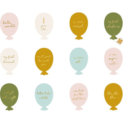 Mijlpaal Kaarten Ballonnen van Partydeco koop je bij Partywinkel