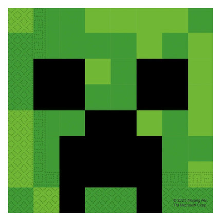 Minecraft Servetten 2 - Laags 33cm 20st van Procos koop je bij Partywinkel