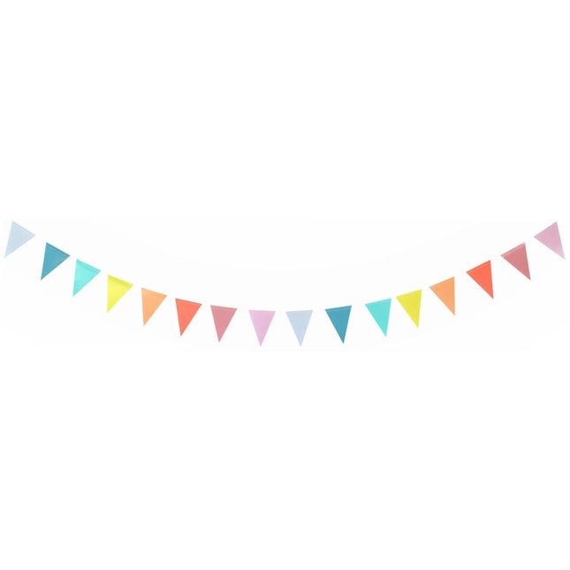 Mini Vlaggenlijn Pastel 2,6m van Folat koop je bij Partywinkel
